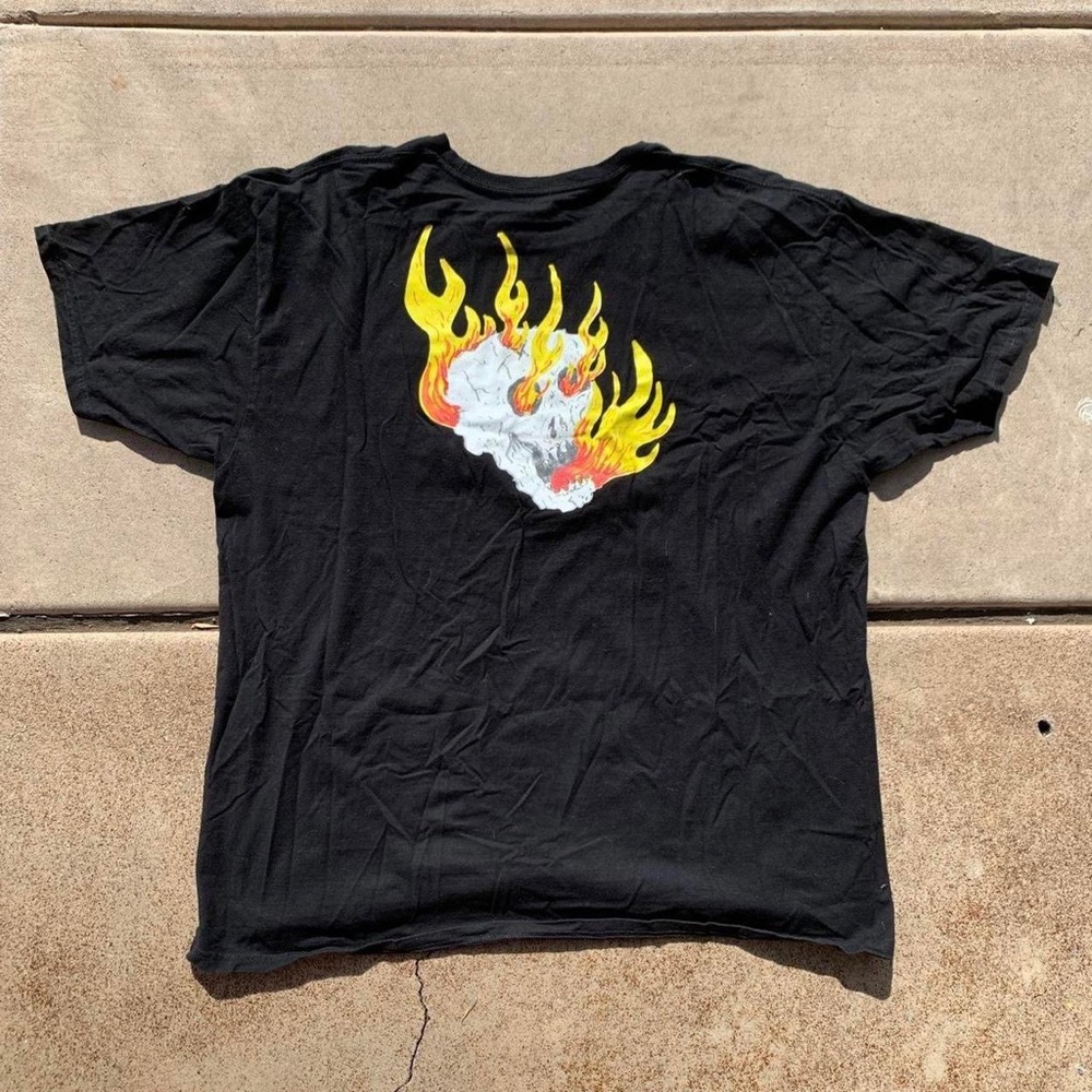 Vans flaming skull pocket tee